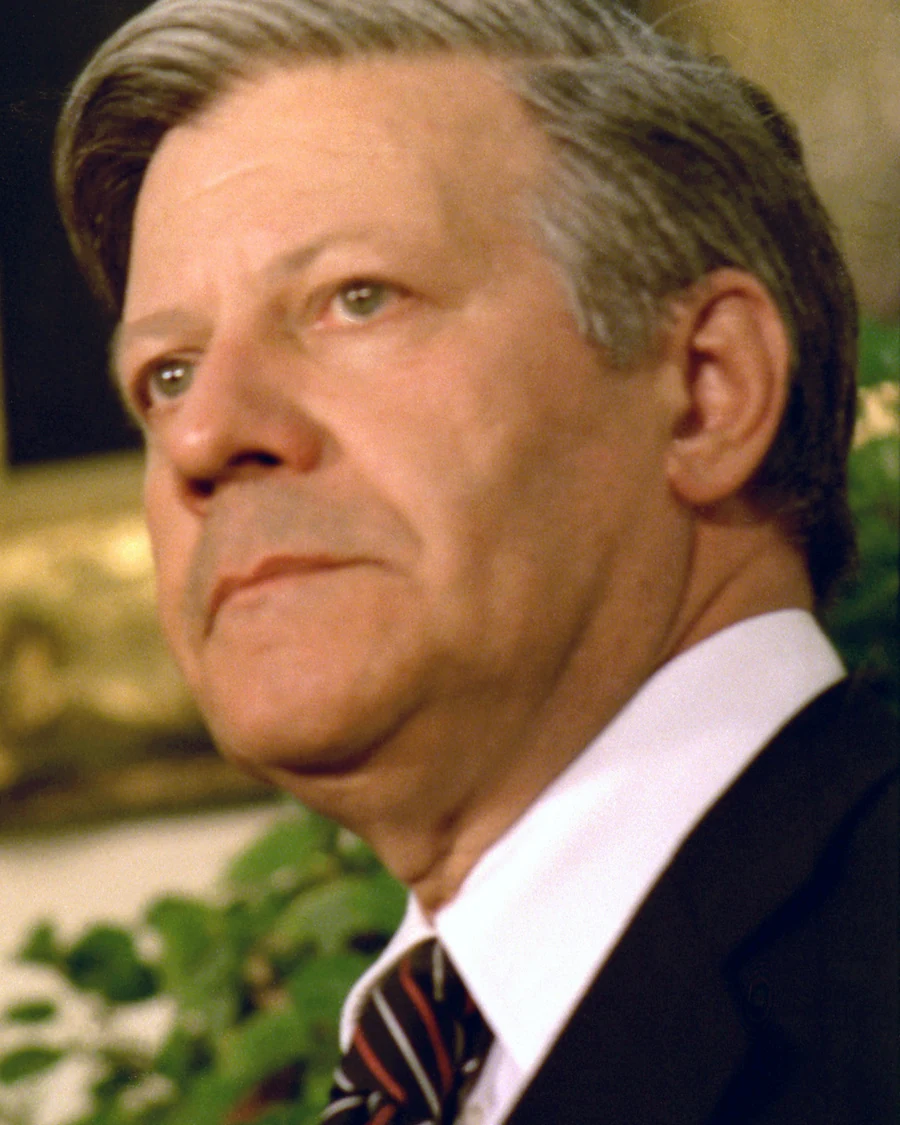 Porträt von Helmut Schmidt