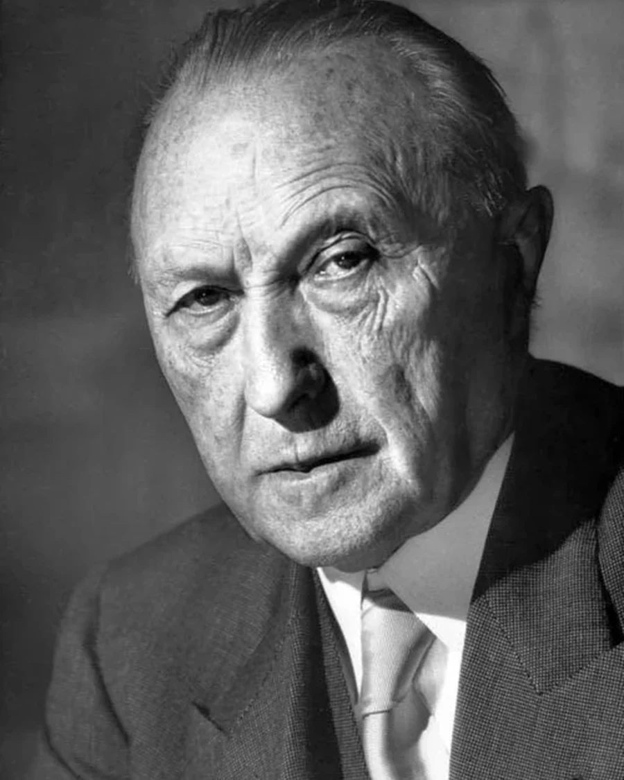 Porträt von Konrad Adenauer
